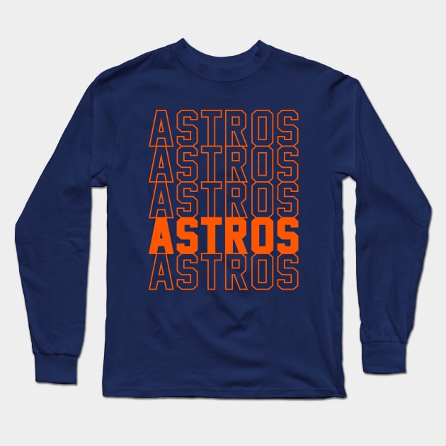 ASTROS Long Sleeve T-Shirt by Throwzack